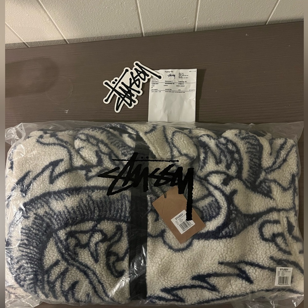 Stussy Dragon Sherpa Sz L